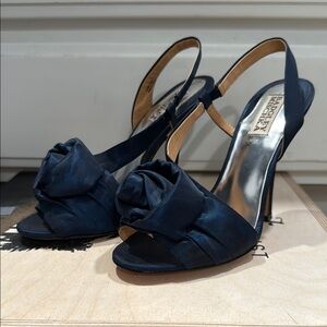 Badgley Mischka Women's Navy Heels
